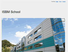 Tablet Screenshot of isbm-school.com